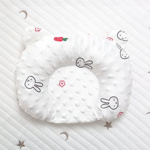 Baby pillow newborn baby 0 to 6 months breathable class a peas velvet four seasons