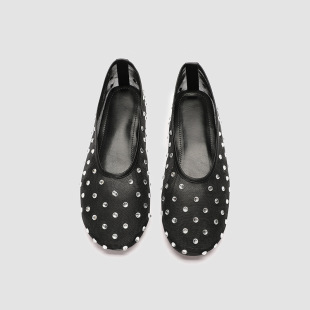 Mesh Breathable Flat Shoes Women's 2025 New Fashion All-match Shallow Mesh Soft Sole Milk Shoes