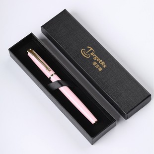 Fast shipping business supplies gift pen box paper black heaven and earth cover gift box pen packaging box can be hot stamping logo