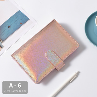 Cross-border Amazon Colorful Point A6 Laser Macaron Hand Book A5 Notebook Notebook Cash Budget Book