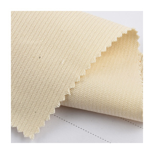 Factory in stock wholesale fabric charm double line combed cotton hemp sense double sided T-shirt fabric for women
