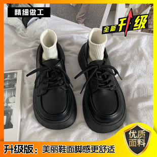 British Style Leather Shoes Women's Summer 2024 New Japanese All-match Mary Jane Thick-soled Retro Single-layer Shoes Loafers