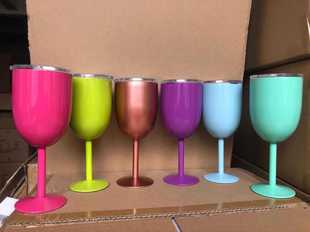 European and American 304 new stainless steel vacuum red wine glass goblet