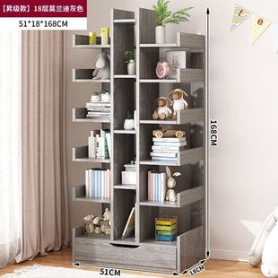 Книжная полка на полу стойка для хранения простых небольших книжных полок