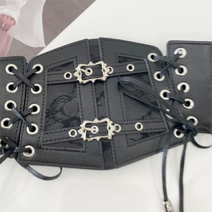 ins Style Women's Waist Seal Strap Wide Belt Lace-up Body Shaping Fashionable Outer Wear Accessories Shirt Dress Decorative Belt