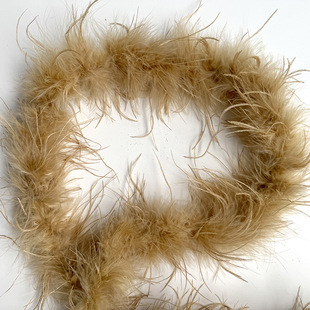 Factory direct 11-13cm ostrich wool strip color flat feather strip costume accessories accessories decoration