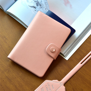 South Korea plepic business men and women PU leather travel anti-theft brush passport holder certificate phone card storage