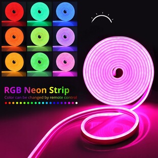 612 гибкие неоновые лампы с rgb набор 12V низкое давление светодиодная реклама наружная водонепроницаемая атмосфера лампы силиконовая лента