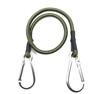 Outdoor double hook elastic rope camper strap storage rope plastic hook elastic rope luggage binding line clothesline