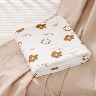 Newborn Baby Bath Towel Class A Newborn Baby Cotton Four-Layer Gauze Cover Blanket Children's Bath Towel