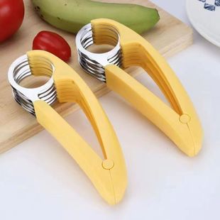 in stock Labeling Wholesale Banana Slicer Multifunctional Use Household Kitchen Artifact Fruit Splicer