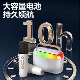 Cross-border new portable audio integrated microphone children's family ktv outdoor karaoke Bluetooth universal karaoke