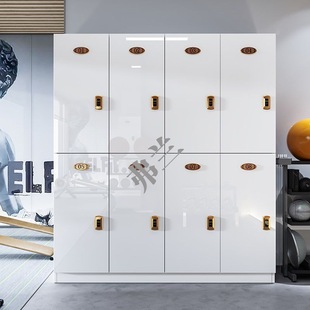 Wardrobe Staff Locker Wooden Barber Shop Bag Storage Cabinet Gym Yoga Bath Locker Locking Room Cabinet