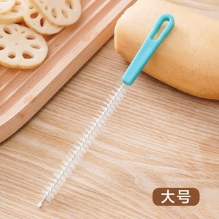 Lotus Root Hole Cleaning Brush Fine Washing Lotus Root Artifact Lotus Root Hole Brush Cleaning Tools Bottle Suction Tube Brush Mounting Nozzle Cleaning Brush