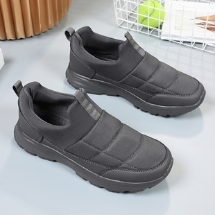 New middle-aged and elderly walking shoes lightweight soft bottom old shoes slip-on mom shoes dad casual shoes men's and women's cloth shoes