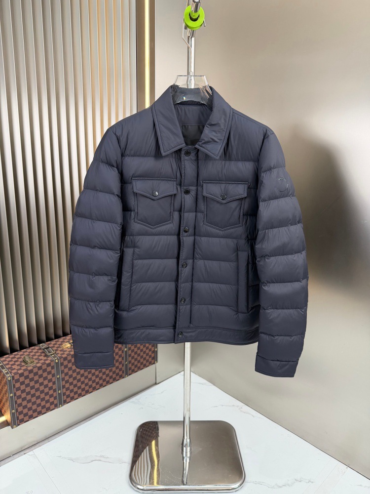 European high-end version new style men's 2026 lightweight warm down jacket with a turn-down collar, versatile -style outerwear