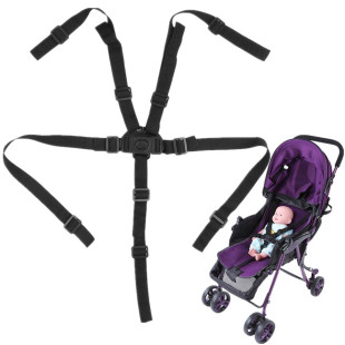 Baby five-point stroller with children 5-point strap baby dining chair bicycle seat belt