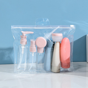 Travel Bottling suit Cosmetics Shampoo Makeup Remover Squeeze Hose Empty Bottle Outdoor Convenient 60ml