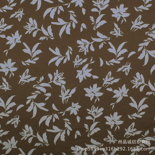 Ripped Card Plain Satin Print Vintage Leaf Flower Chiffon Printed Cloth Spring and Summer Blouse dress Skirt Fabric