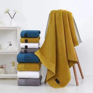 Factory wholesale plain satin cloth standard high-grade gift bath towel towel beach towel cotton 32-strand group set gift towel