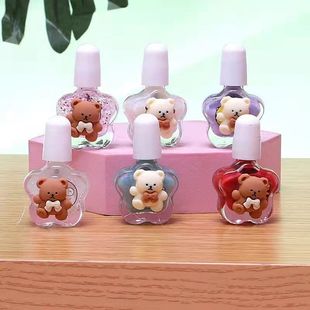 G025C spring new cute cartoon Nail Polish non-toxic peelable tearable waterproof bright oil children's nail polish