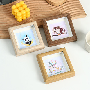 Simple creative Three-Dimensional Hollow mini Square small photo frame oil painting stick framed picture frame diy table decoration wholesale