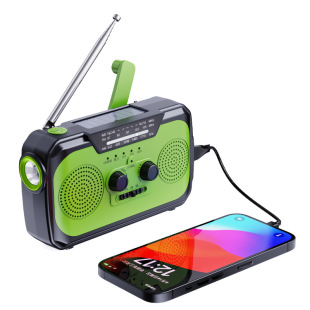 Amazon Hot Sale Multi-function Emergency Radio Hand Cranked Radio Solar Radio with Flashlight