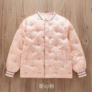 2024 New Girls' Down Jacket Children's Down Liner Boy's Lightweight Autumn and Winter Clothes Big Children's Coat School Uniform
