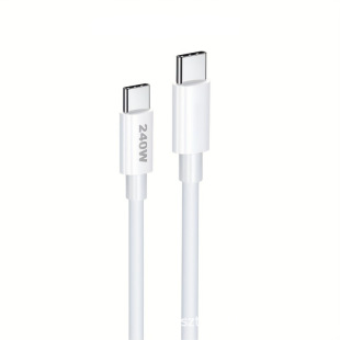 5A High Current Dual Tyep-C to C Stretch Head 240W Super Fast Charging Data Cable E-Marker Supports Pd3.1