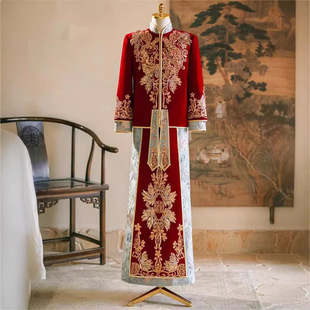 Men's Xiuhe Dress Groom Dress 2024 New High-end Summer Chinese Style Wedding Dragon and Phoenix Jacket Wedding Dress Tang Dress