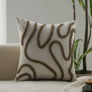 Light Luxury Advanced Sense Pillow Case Sofa Soft Pillow Hotel Model Room Pillow Case Hair Bay Window Cushion Cover Pillow