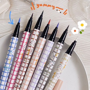 Makeup xixi Colorful Colorful Eyeliner No Snob Anti-sweat Makeup Novice Beginner Color Eyeliner Pen