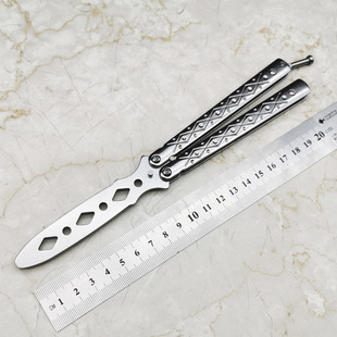 Butterfly practice folding knife CSGO peripheral game butterfly knife tool training non-cutting butterfly knife tool