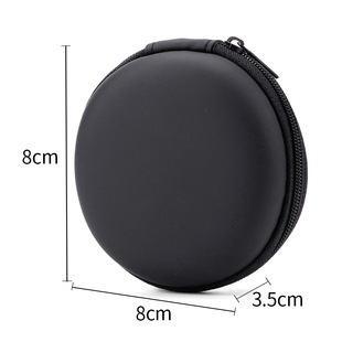 Round Headphone Bag EVA Shockproof Storage Box Small Headphone Bag Data Cable Bluetooth Power Pack Charger Digital Bag