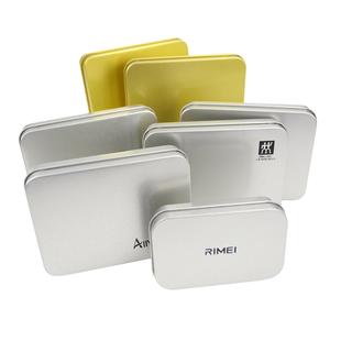 Spot square tinplate box 100 silk screen printing laser UV color printing can be equipped with sponge EVA Pearl cotton