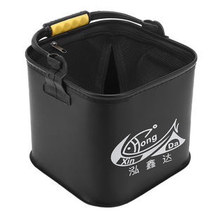 New Style Thickened EVA Square Bucket Folding Fishing Bucket for Live Fishing Bucket Portable Camping Bucket