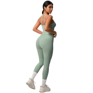New Solid Color Sling Beauty Back Yoga Clothing Hip Pocket Tights Sports suit Cloud Sense Quick-drying Fitness Clothing for Women