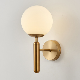 Nordic Light Luxury Wall Lamp American Style Living Room Bedroom Bedside Lamp Indoor Simple Corridor Hallway Balcony Doorway Wall Lamp
