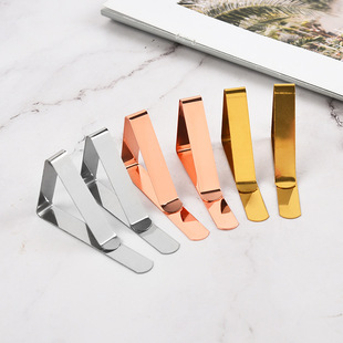 Factory in stock stainless steel tablecloth clip stainless steel triangle tablecloth clip integrated tablecloth clip table skirt clip