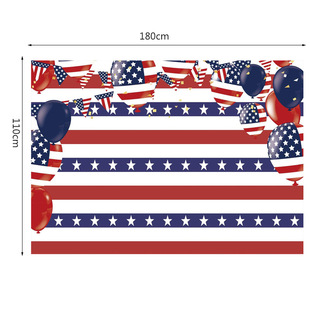 Cross-border New Fourth of July US Independence Day Background Decorative Cloth US Veterans Memorial Day