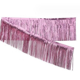 New tassel rain silk curtain creative birthday party door curtain flower banner PanParty stage color strip props