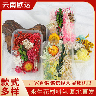 Eternal Flower Material Bag Dried Flower diy Material Handmade Candle Fan Glass Cover Photo Frame Embossed Glue Drop Flower Material Bag