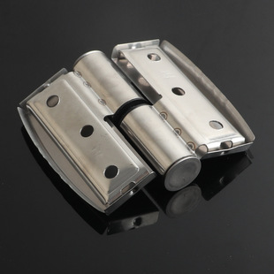 Public toilet toilet partition hardware accessories automatic closing door hinge stainless steel thickened flat folding hinge