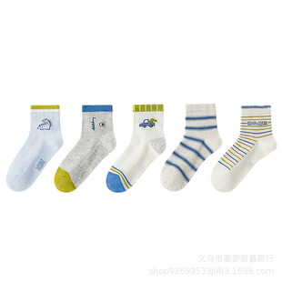 Six-finger Mouse Spring and Summer Mesh Boy Summer Thin 0-16 Years Old Baby Small, Medium and Big Boy Breathable Combed Middle Tube