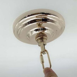 Американская DIY подвесная тарелка черный круглый белый винт подвесной колокольчик соответствующий гравированная железная цепь Люстра держатель лампы потолочная плита