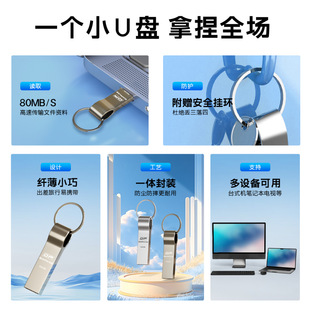 Кольцо для ключей металлический U-диск с логотипом тендера Подарочный USB-накопитель для ключей 32G 64G 128G оптовая продажа