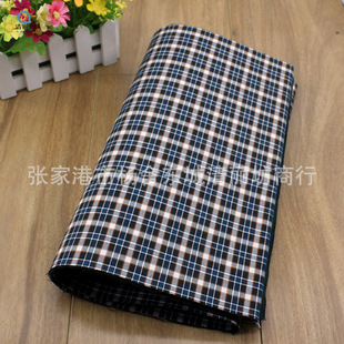 Factory Direct DIY semi-finished materials spring and summer cotton mother hand-made shoes three-layer composite single fabric Plaid
