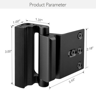 Anti-theft buckle hotel safety buckle indoor door latch door lock latch aluminum material safety latch hinge