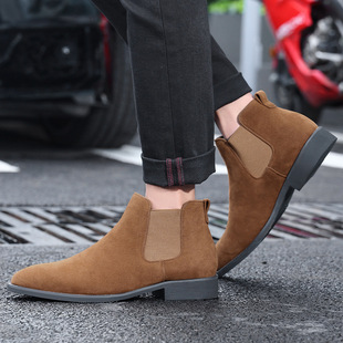 Chelsea Boots 25870 матовые дышащие ботинки Martin мужские 48 больших размеров британские ботинки Челси внешняя торговля