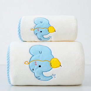 Wholesale coral fleece suspenders bath skirt soft cartoon turban household absorbent coral fleece face towel three-piece set